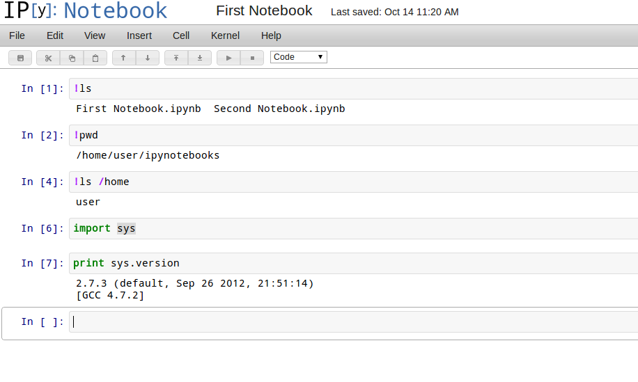 Jiffylab IPython notebook